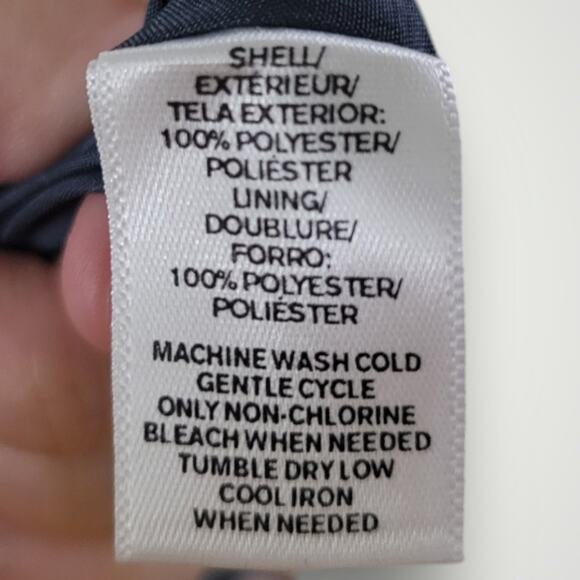 LOFT Mini Skirt Size XS Polka Dot Flowy Blue Pink  Girly Retro Rockabilly - Picture 4 of 5